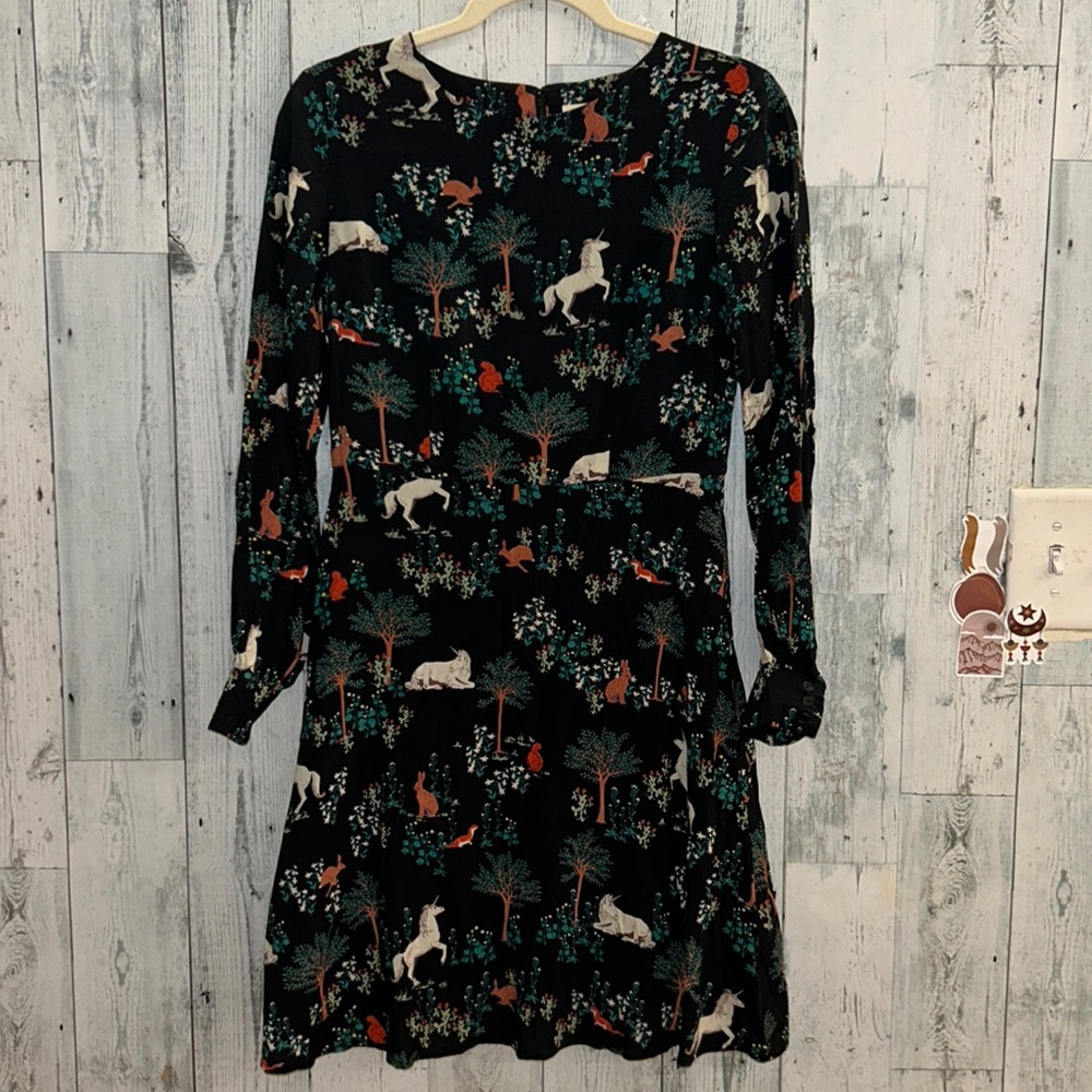 Enchanted Forest Black Mini Dress
